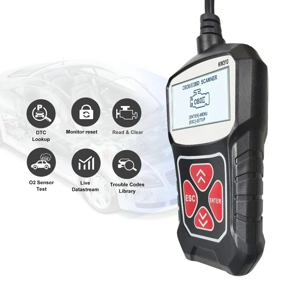 KW310 OBD2 Samochodowy Skaner  – Car Diagnostic Tool recenzja i cena