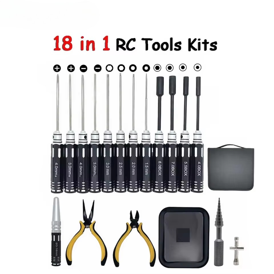 Zestaw narzędzi RC 18 w 1: śru – Socket Set recenzja i cena