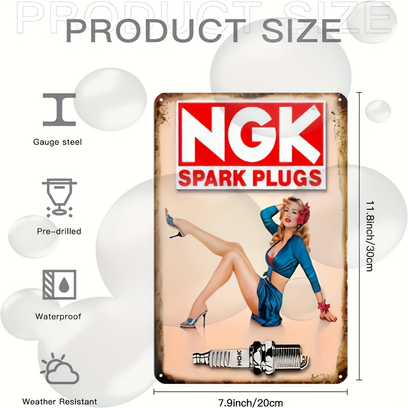 Metalowy znak w stylu vintage  – Spark Plug recenzja i cena